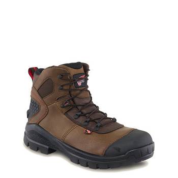 Red Wing Crv 6-inch Safety Toe - Hnede Pracovne Cizmy Panske, RW198SK